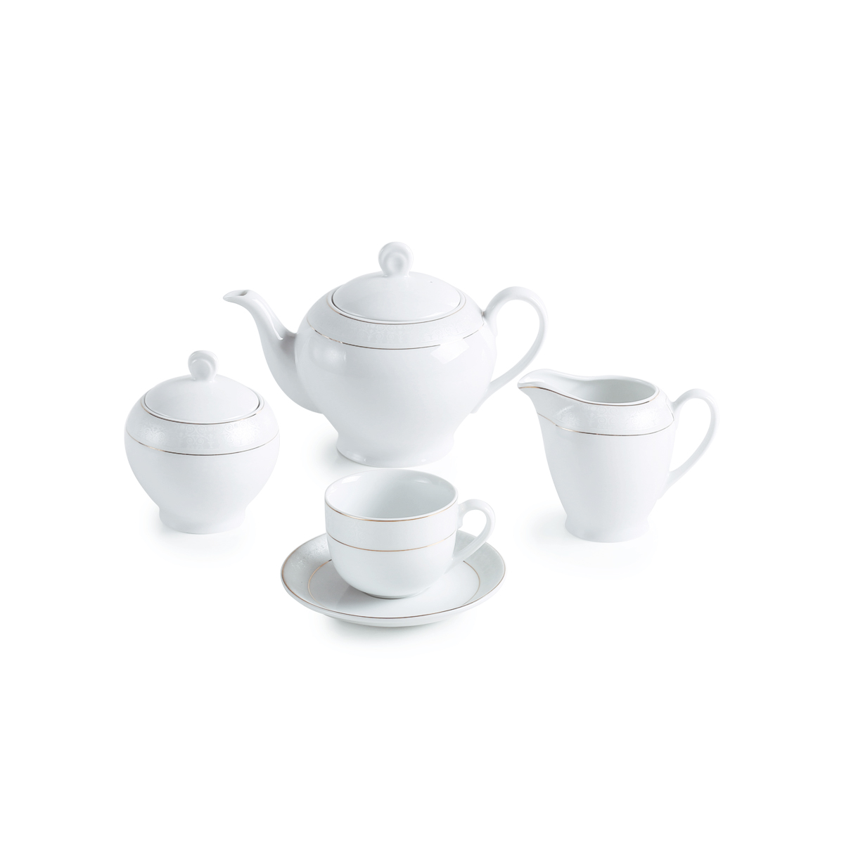 سرویس چینی 102 پارچه کامل سپید صدف - Image 4