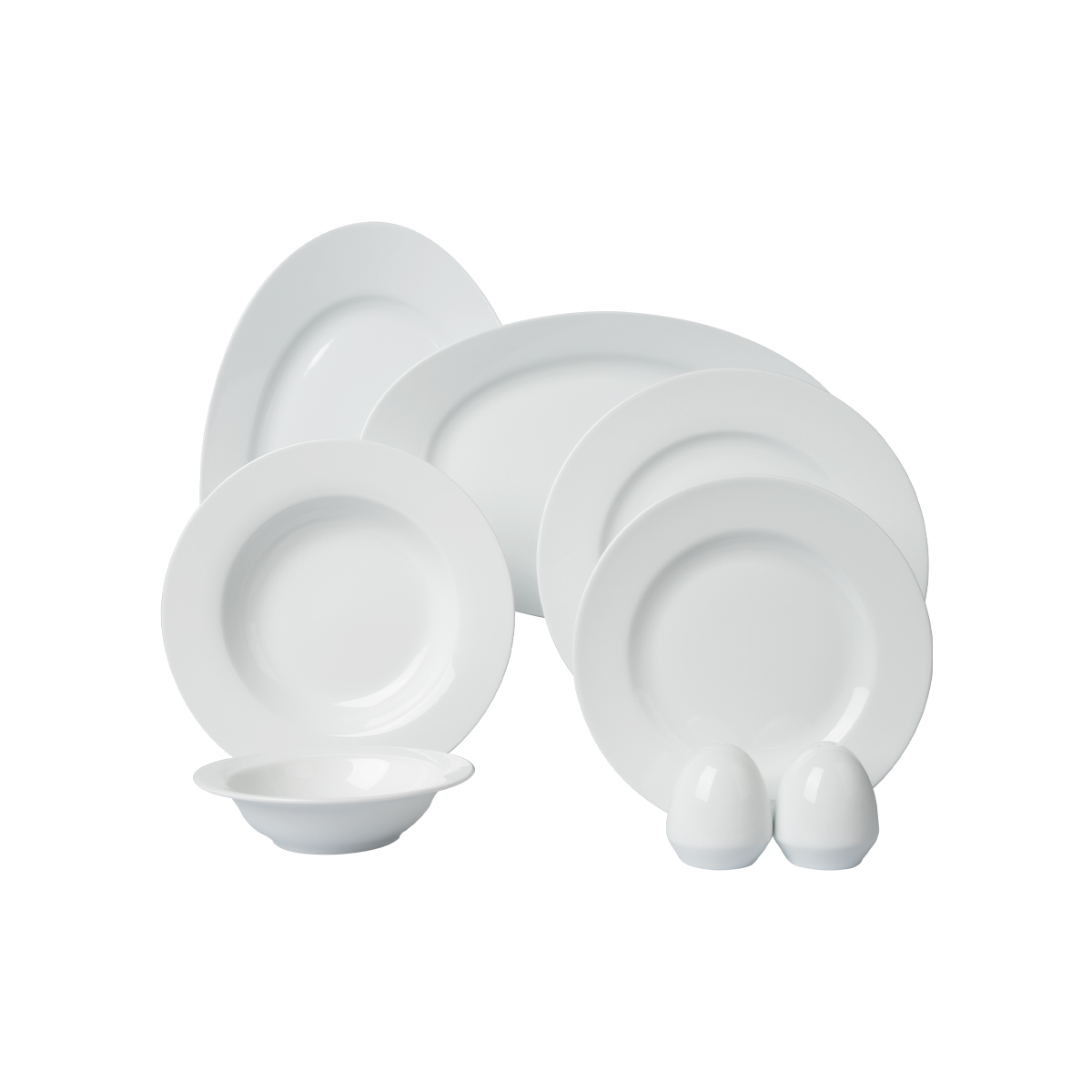 سرویس چینی 28 پارچه غذاخوری سفید - Image 2