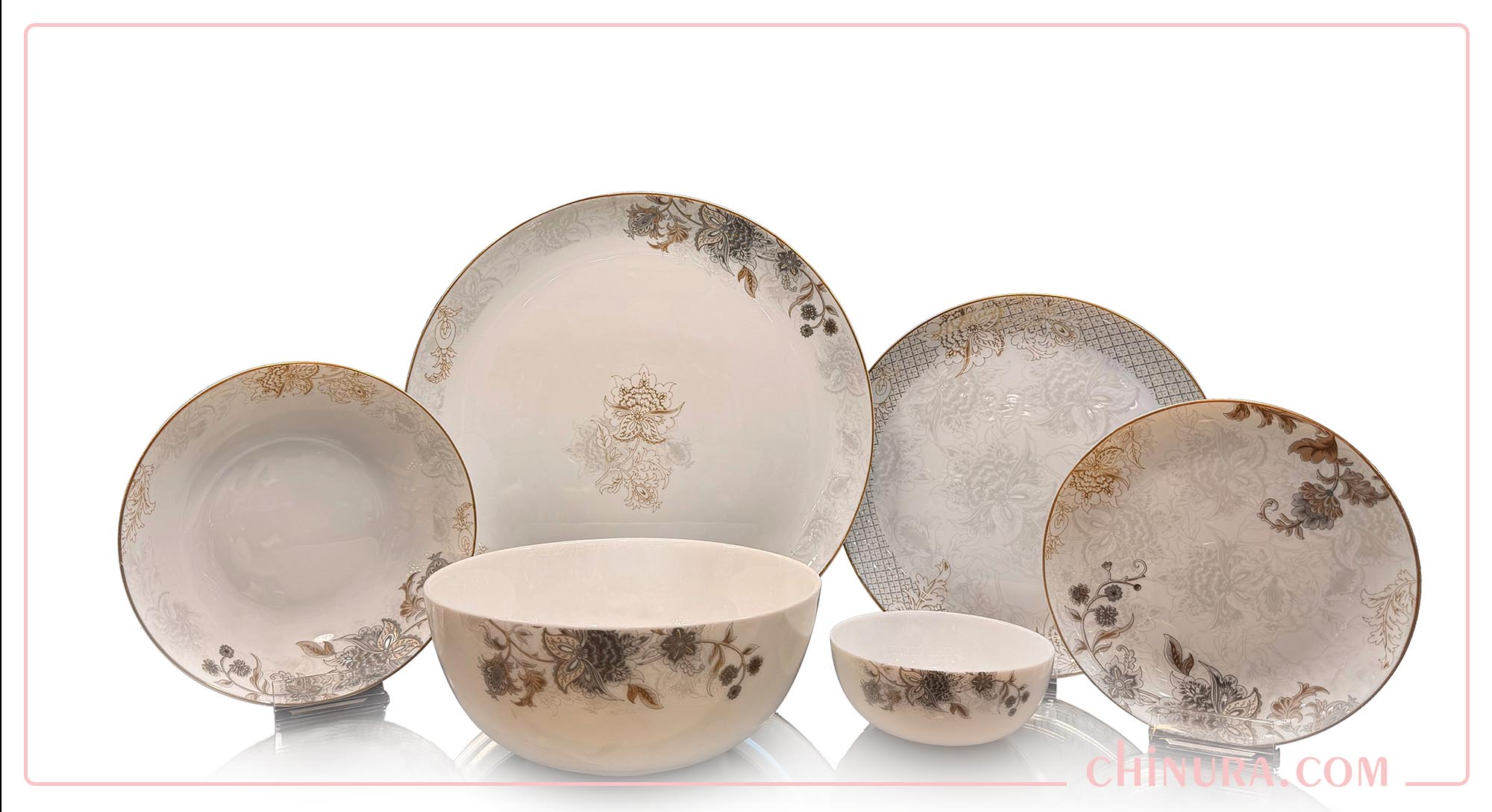 سرویس آرکوپال گلفام قهوه ای - Image 2